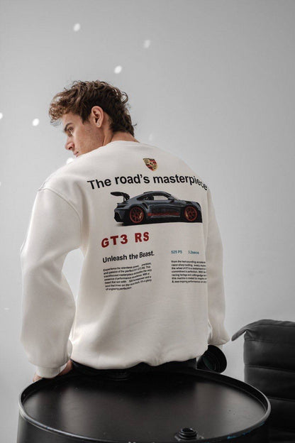 Porsche Printed Oversized Sweatshirt – Stylish and Modern Design