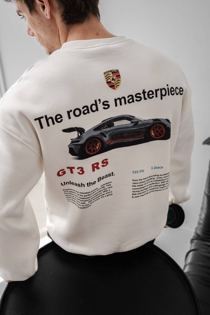 Porsche Printed Oversized Sweatshirt – Stylish and Modern Design