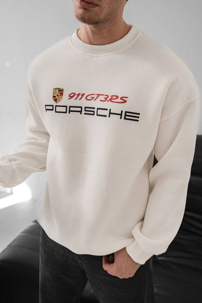 Porsche Printed Oversized Sweatshirt – Stylish and Modern Design