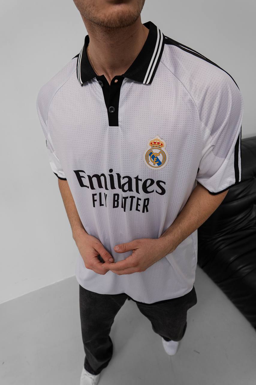 Real Madrid 2024-25 Home Jersey | Unisex Cotton Fan Shirt