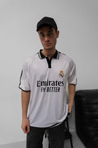 Real Madrid 2024-25 Home Jersey | Unisex Cotton Fan Shirt