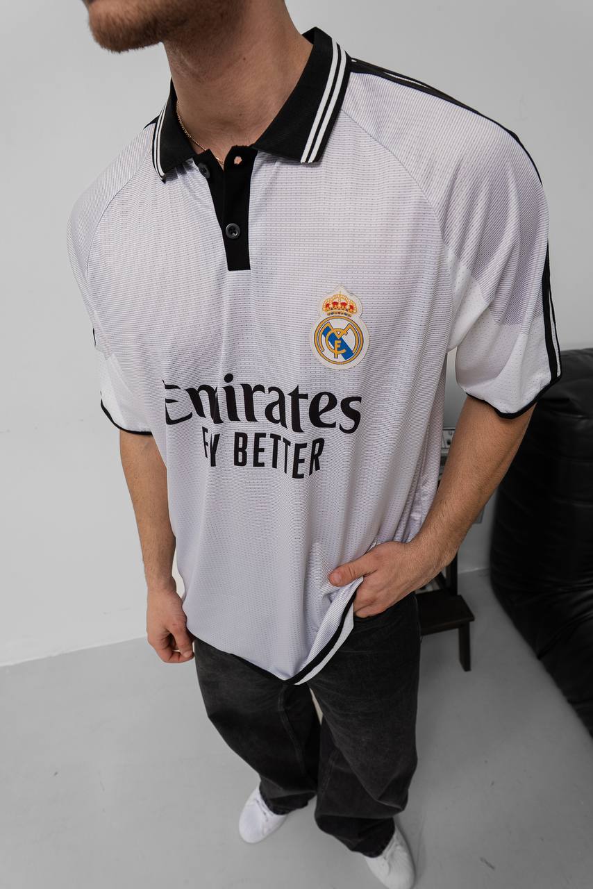 Real Madrid 2024-25 Home Jersey | Unisex Cotton Fan Shirt