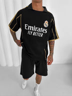 Real Madrid Emirates Fly Better Jersey - Retro Football Shirt - Vintage Soccer Tee