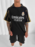 Real Madrid Emirates Fly Better Jersey - Retro Football Shirt - Vintage Soccer Tee