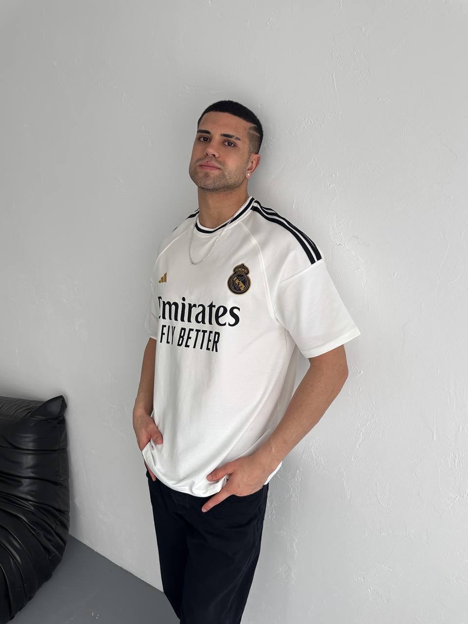 Real Madrid Emirates Fly Better Jersey - Retro Football Shirt - Vintage Soccer Tee