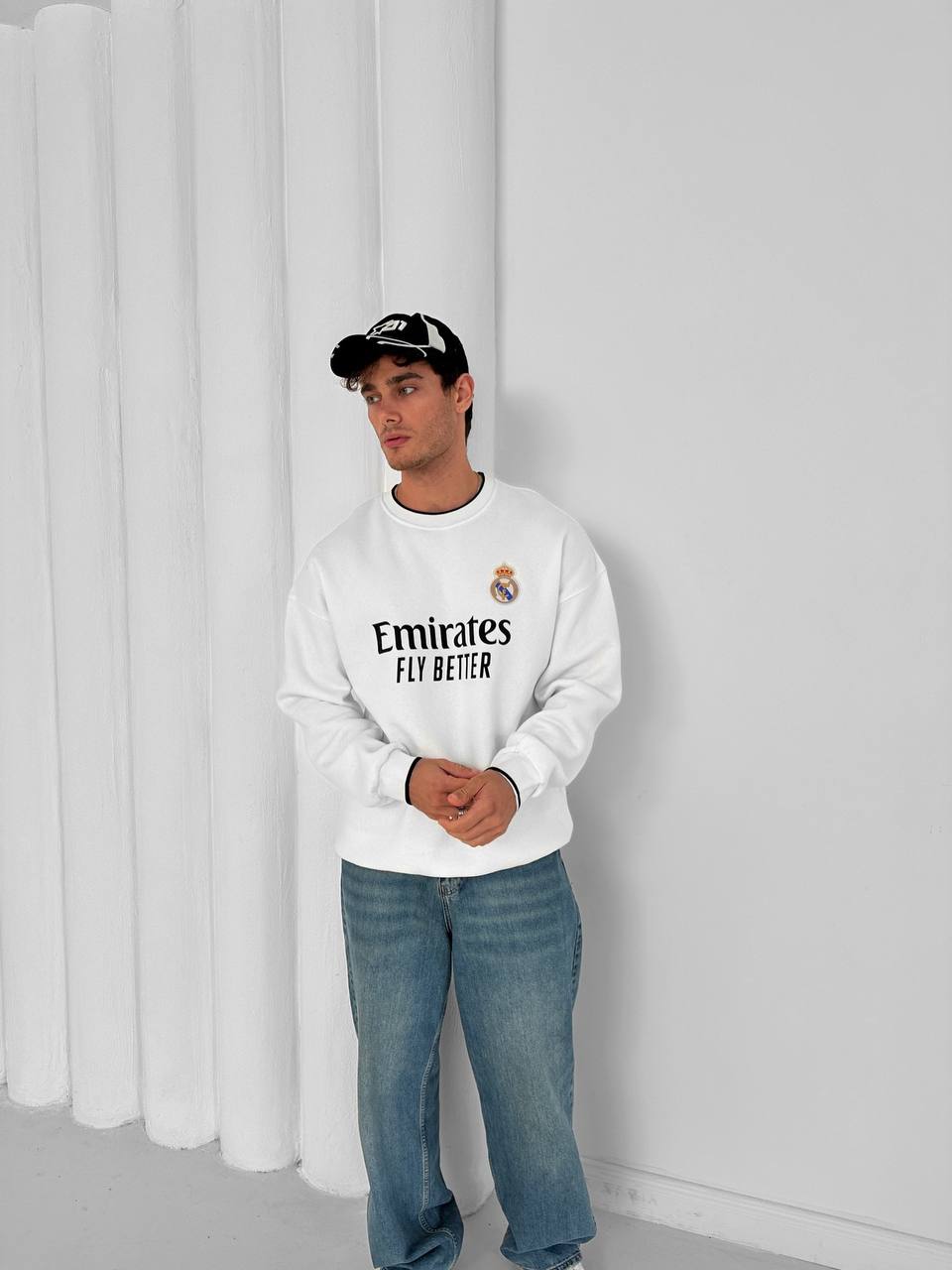 Real Madrid "Fly Emirates" Crewneck Sweatshirt