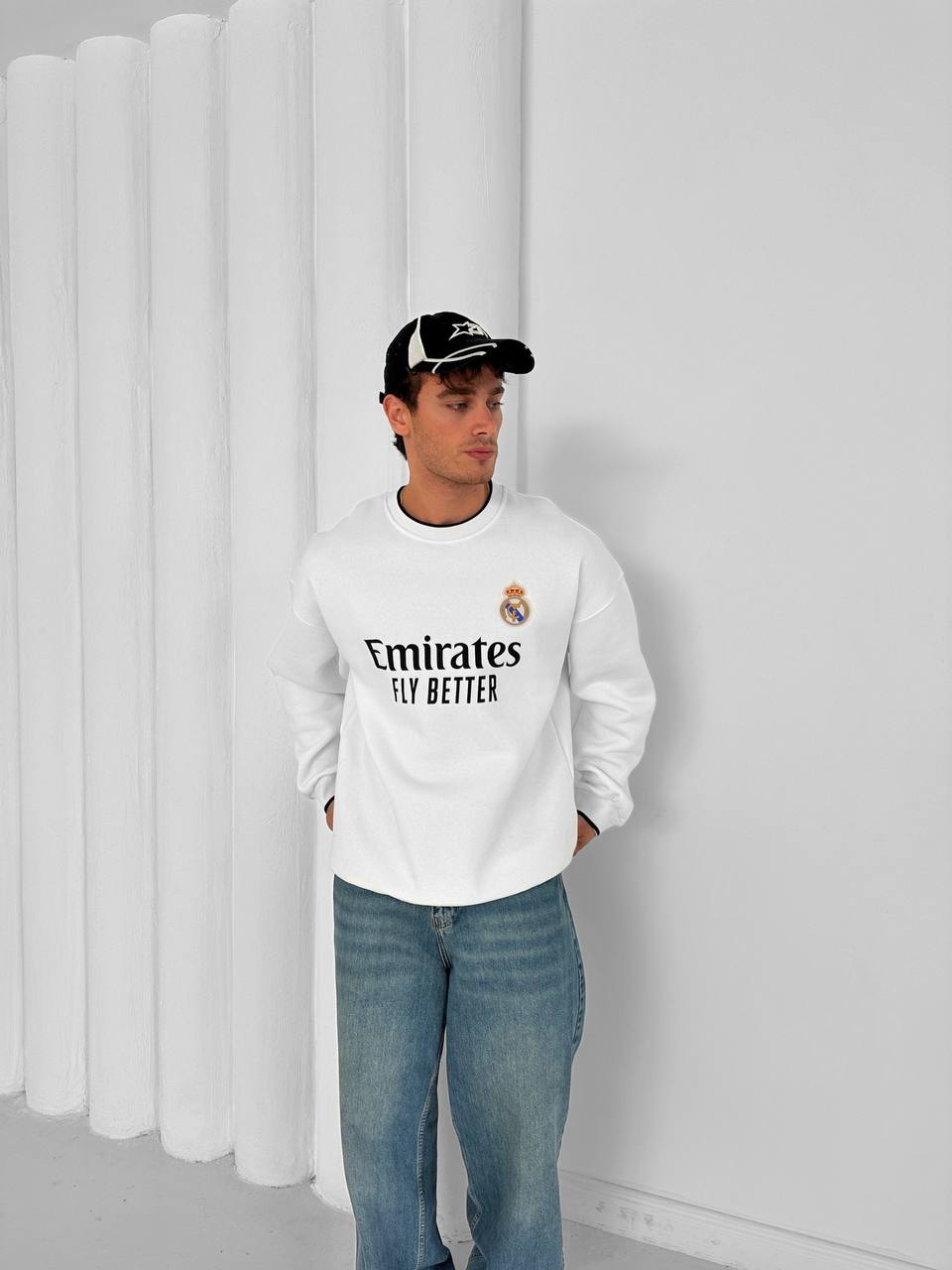 Real Madrid "Fly Emirates" Crewneck Sweatshirt