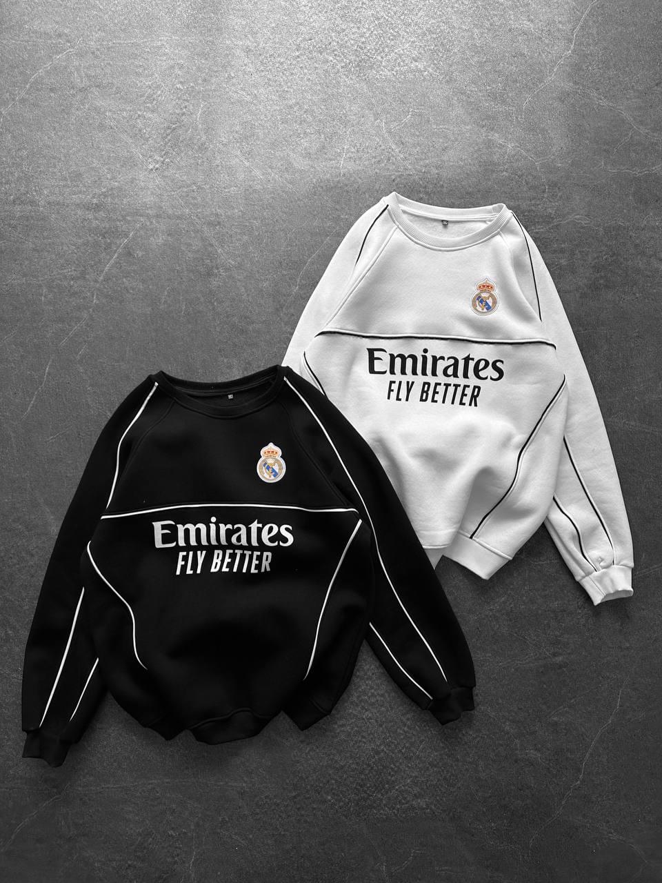 Real Madrid Piped Crewneck Sweatshirt.