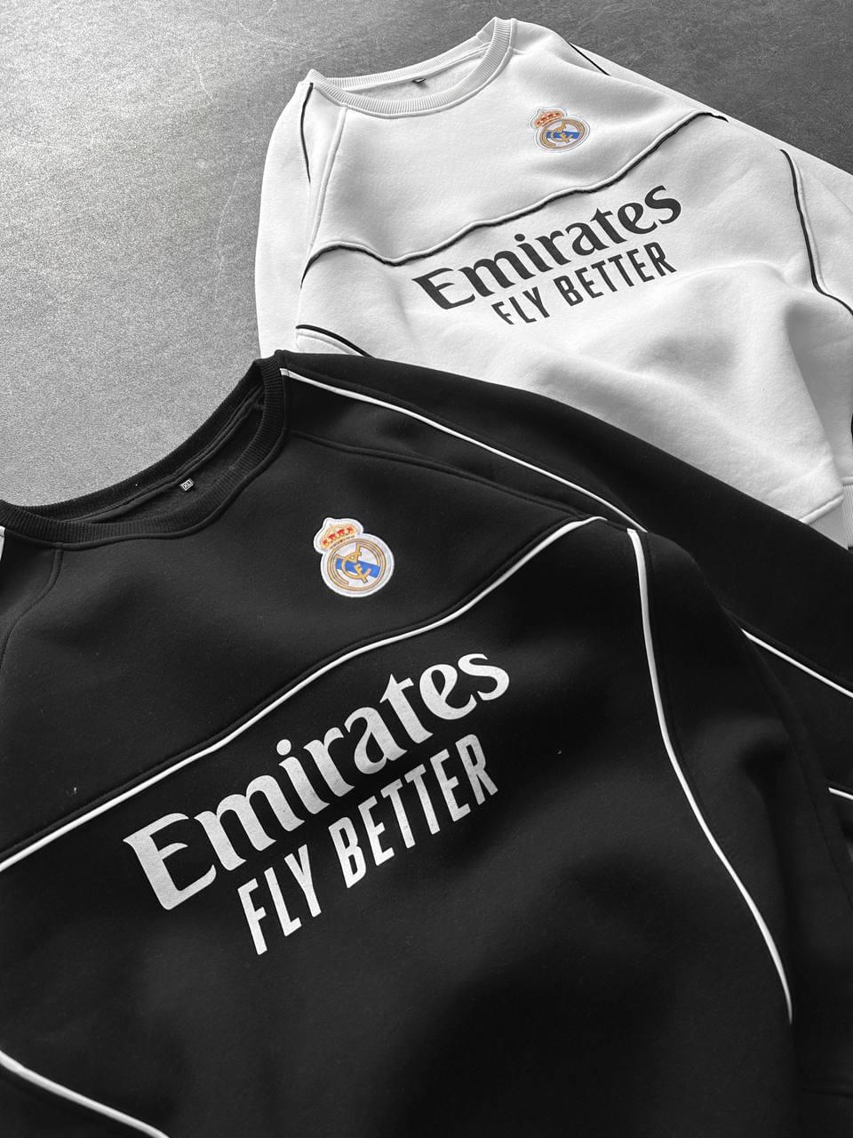 Real Madrid Piped Crewneck Sweatshirt.