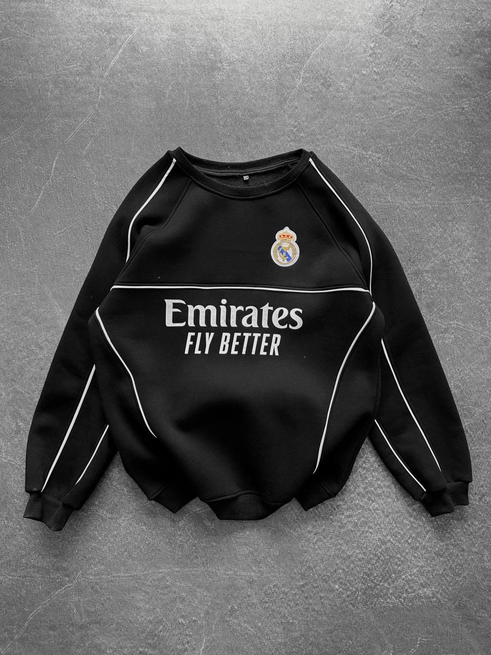 Real Madrid Piped Crewneck Sweatshirt.