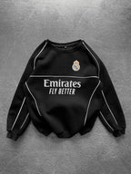 Real Madrid Piped Crewneck Sweatshirt