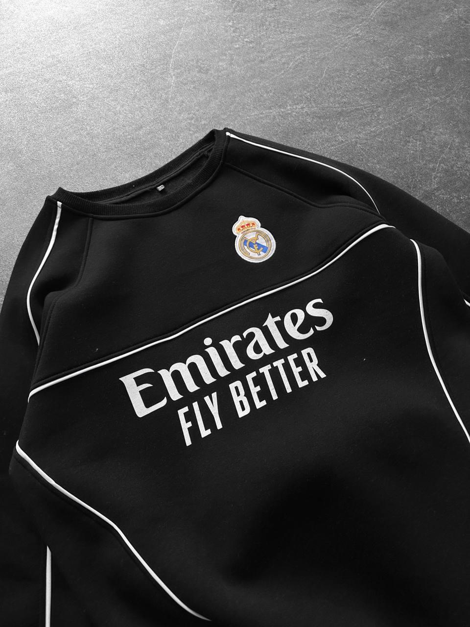 Real Madrid Piped Crewneck Sweatshirt.