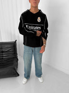 Real Madrid Piped Crewneck Sweatshirt