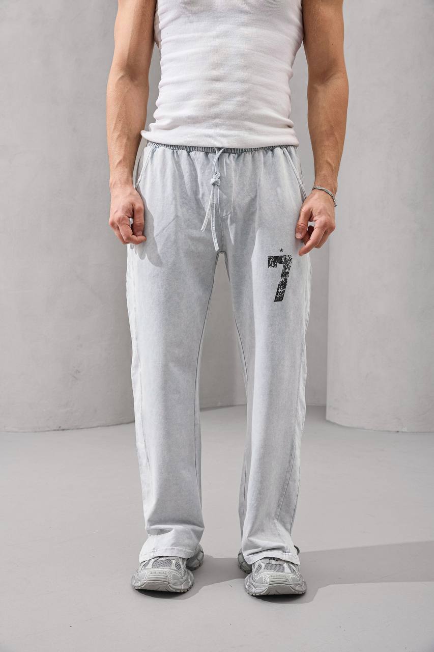 Retro 7 Vintage Wash Oversized Jogger Sweatpants