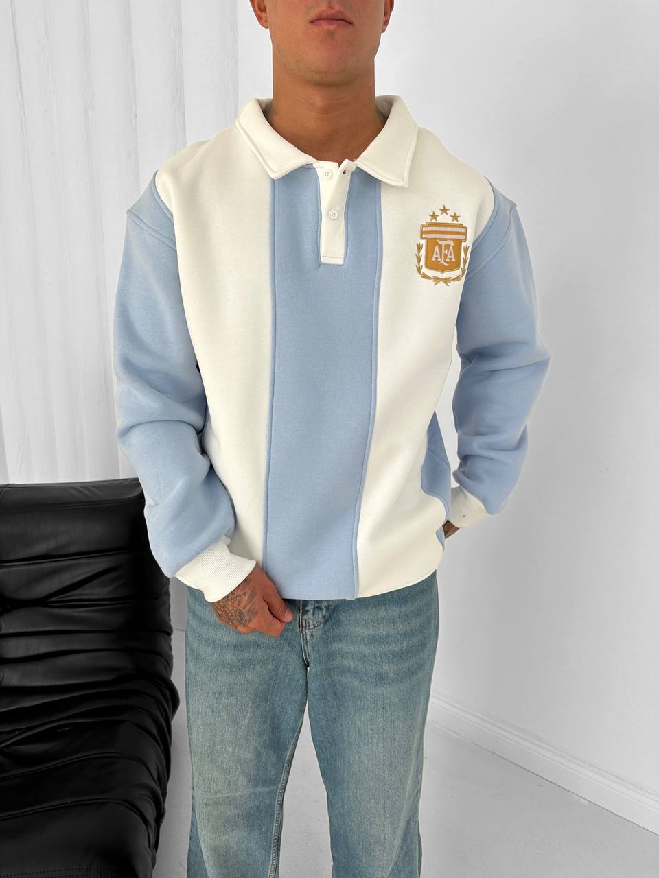 Argentina Retro AFA Polo Sweatshirt