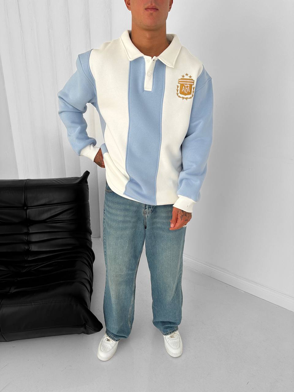 Argentina Retro AFA Polo Sweatshirt