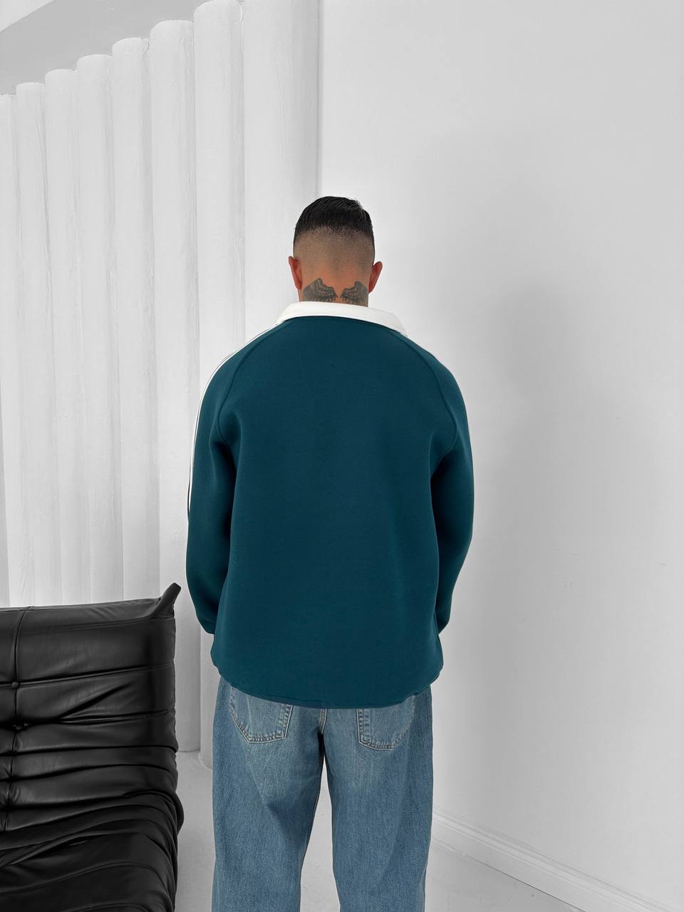 Arsenal Retro Striped Rugby Polo – Oversized Blokecore Sweatshirt