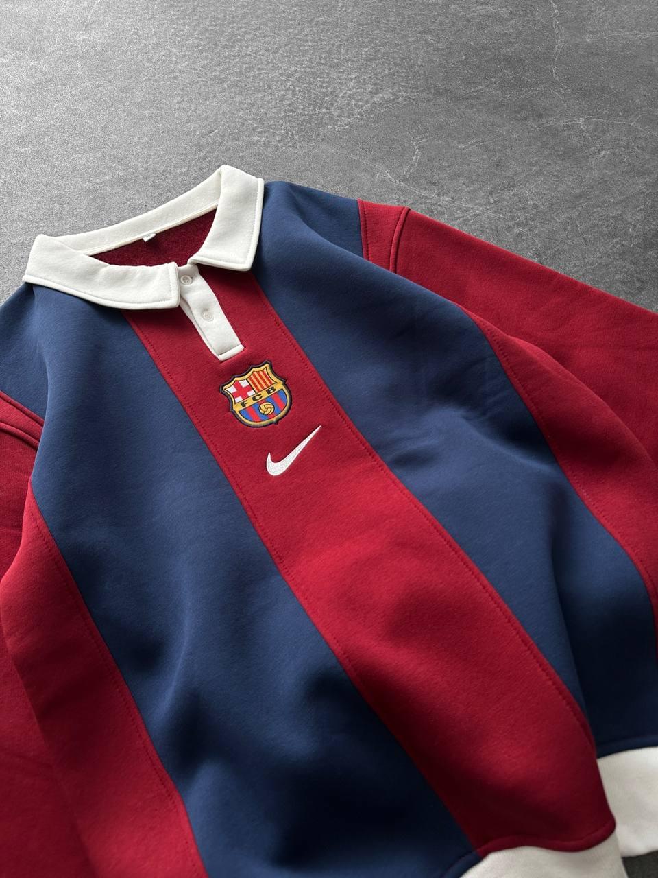 FC Barcelona 1999 Centenary Retro Polo – Oversized Blokecore Sweatshirt.
