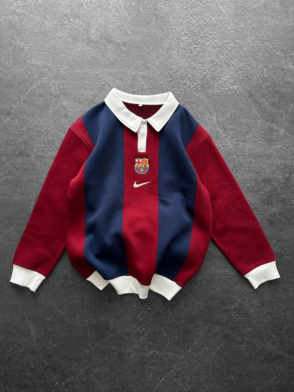 FC Barcelona 1999 Centenary Retro Polo – Oversized Blokecore Sweatshirt.
