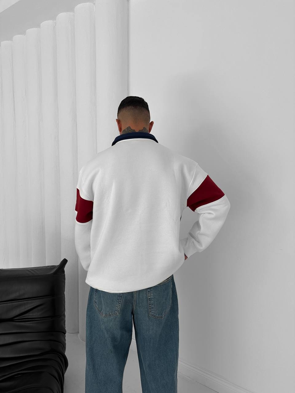 FC Barcelona Retro Rugby Polo Sweatshirt