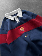 FC Barcelona Retro Rugby Polo Sweatshirt