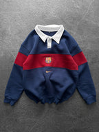 FC Barcelona Retro Rugby Polo Sweatshirt