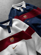 FC Barcelona Retro Rugby Polo Sweatshirt