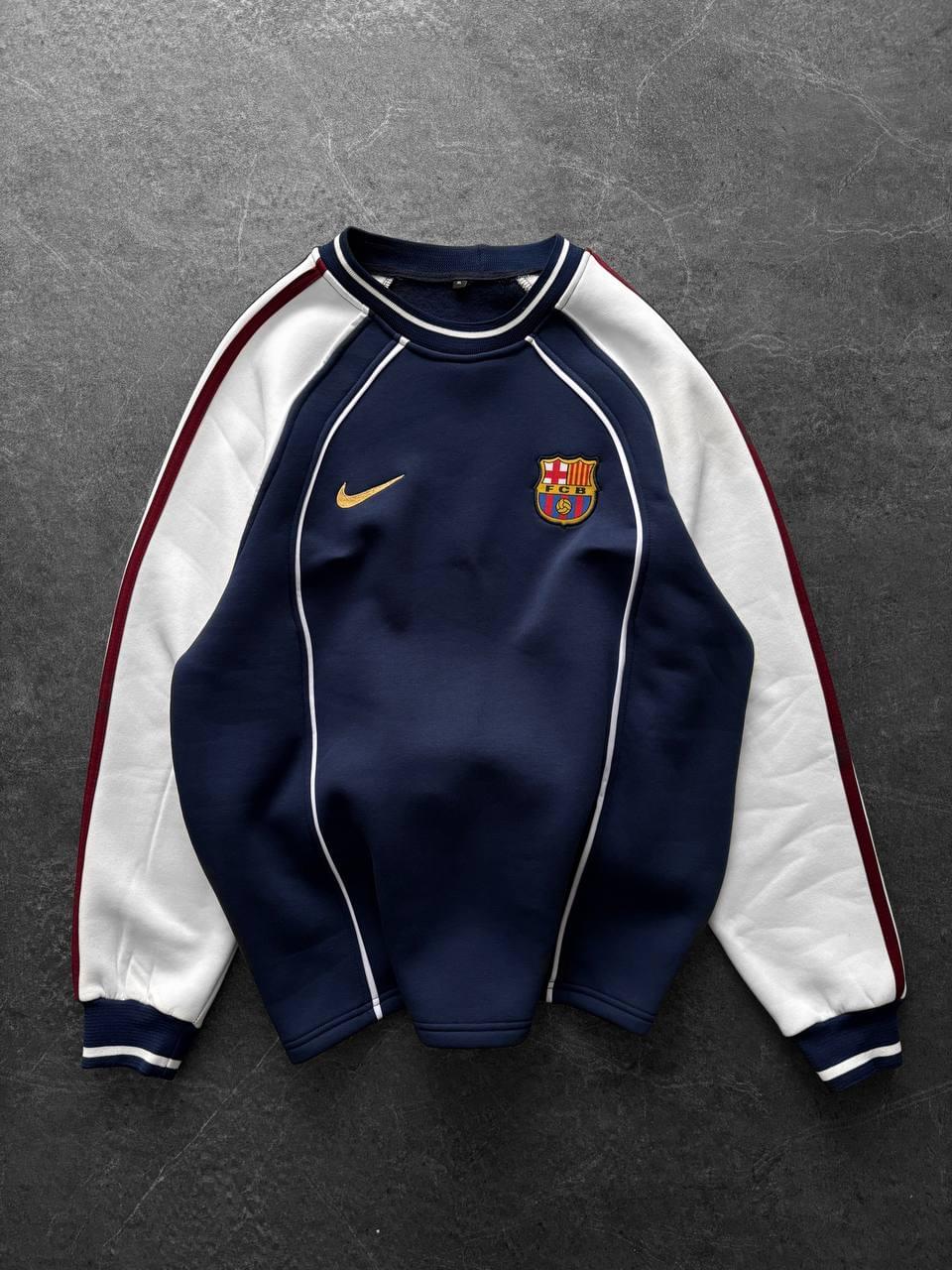 FC Barcelona Retro Piped Crewneck Sweatshirt.