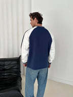 FC Barcelona Retro Piped Crewneck Sweatshirt