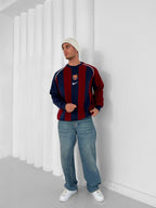 FC Barcelona 2005 Retro Striped Crewneck