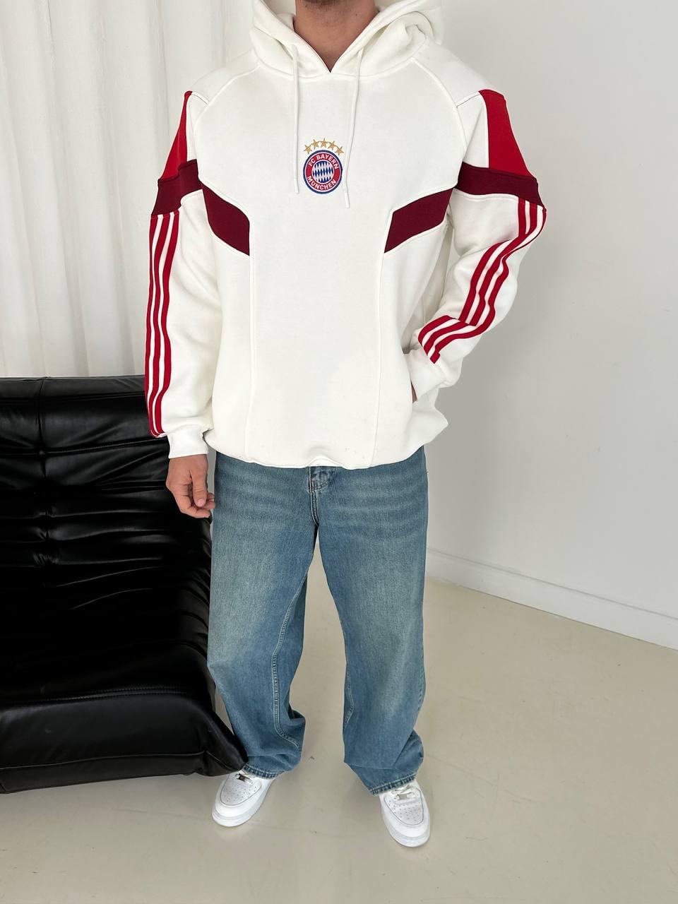FC Bayern Munich Retro Panelled Hoodie.