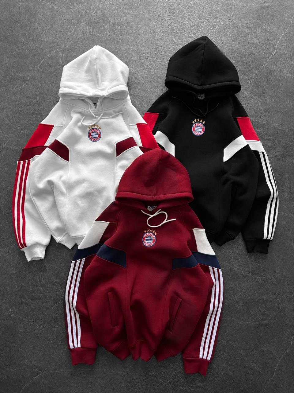 FC Bayern Munich Retro Panelled Hoodie.