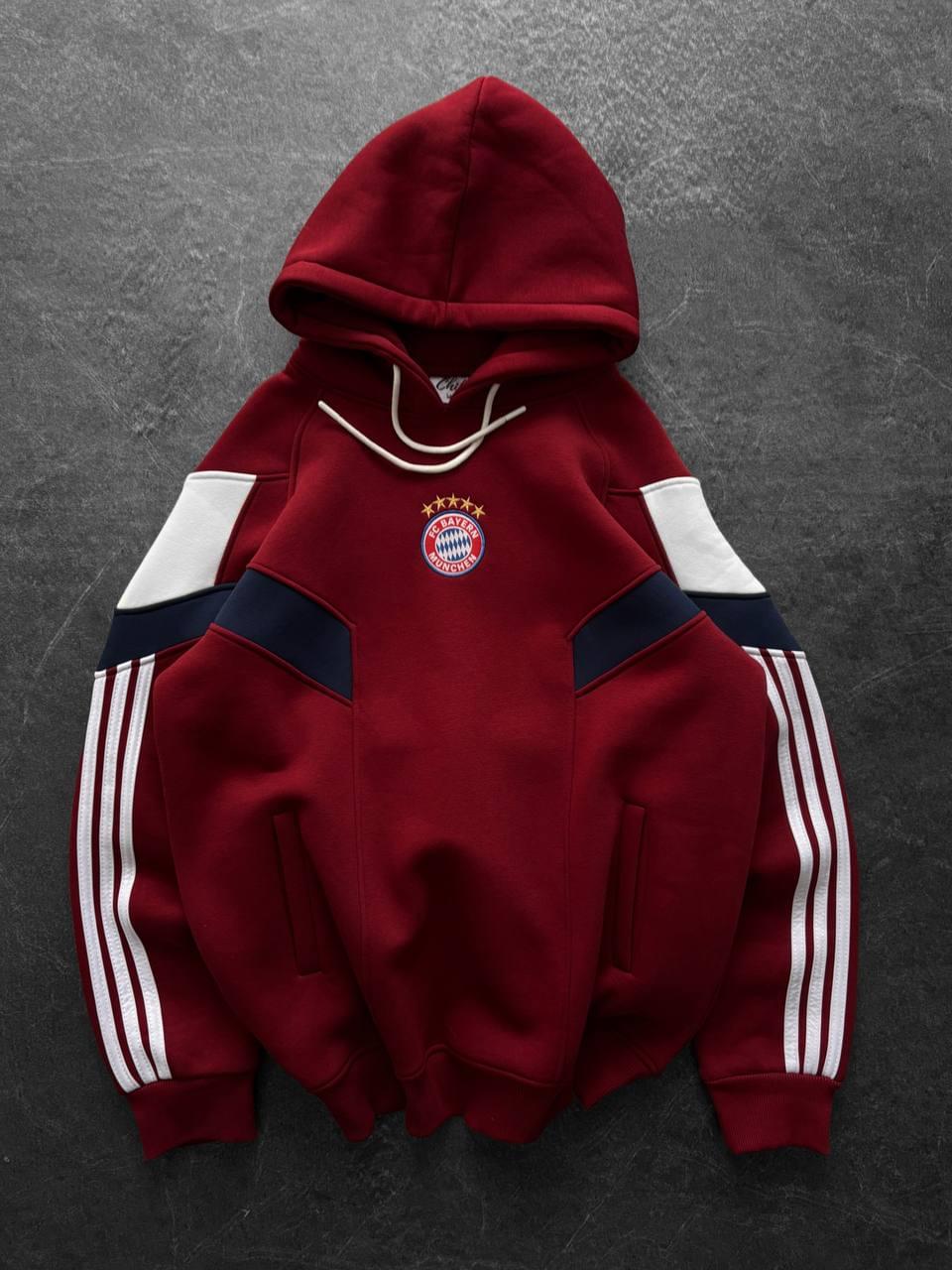 FC Bayern Munich Retro Panelled Hoodie.