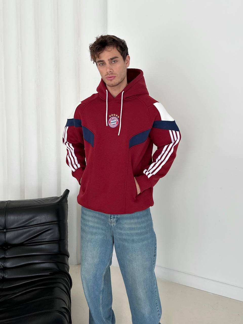 FC Bayern Munich Retro Panelled Hoodie