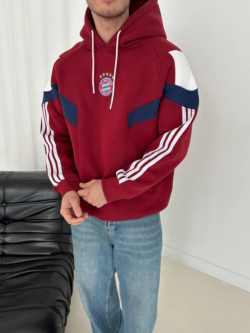 FC Bayern Munich Retro Panelled Hoodie.