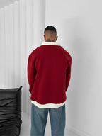 FC Bayern Munich Retro Polo Sweatshirt – Oversized Blokecore Football Style