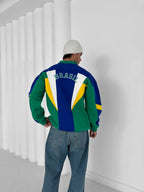 Brazil 90s Retro Polo Sweatshirt