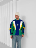Brazil 90s Retro Polo Sweatshirt