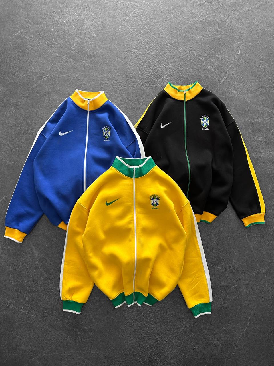 Brazil Football Retro Track Jacket