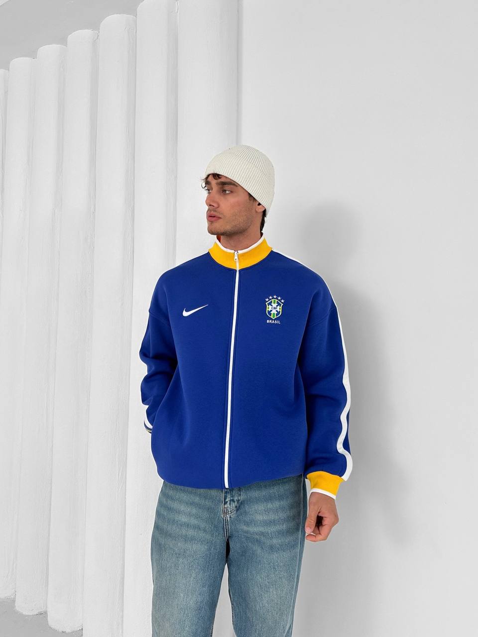 Brazil Football Retro Track Jacket