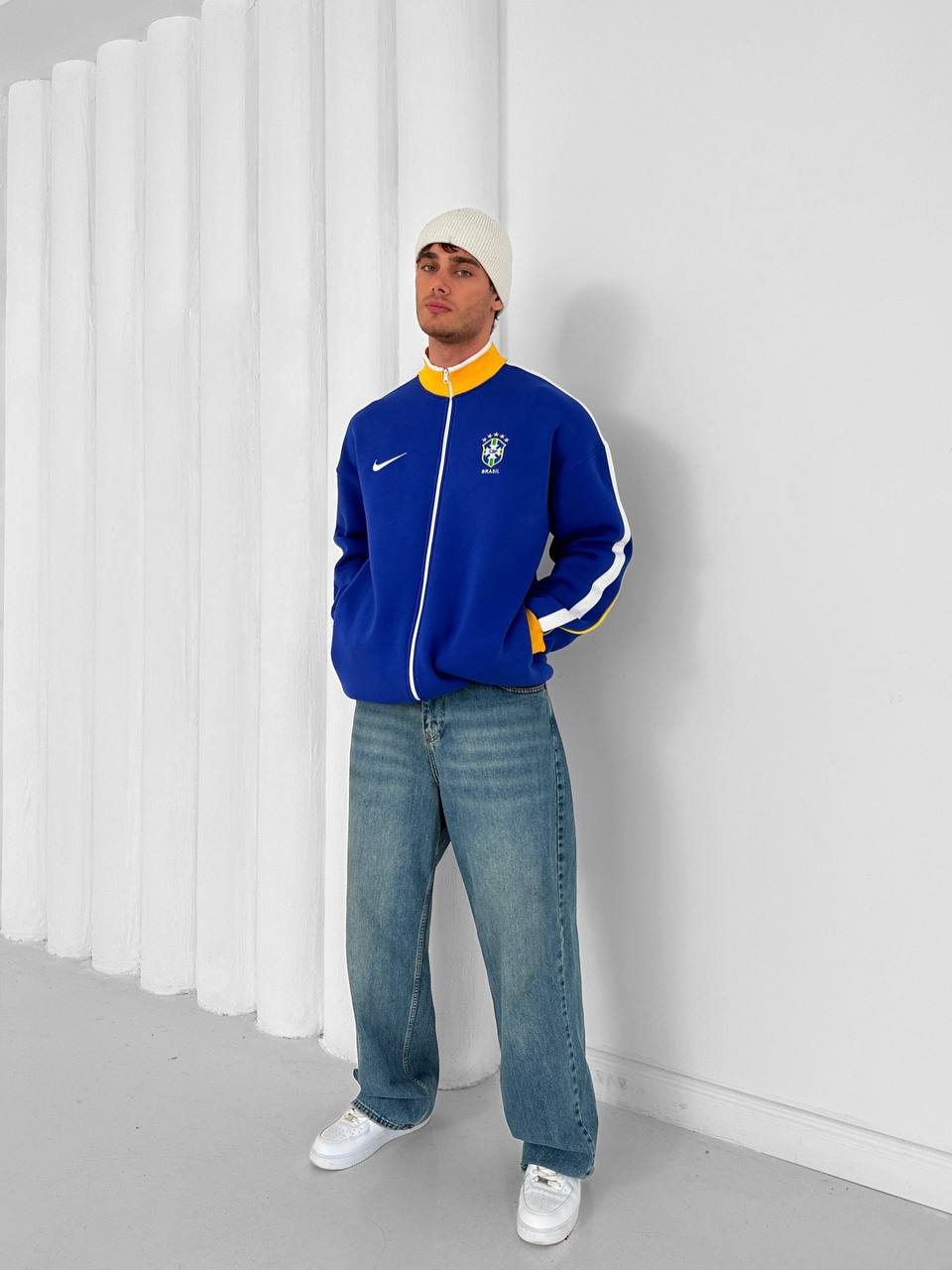 Brazil Football Retro Track Jacket