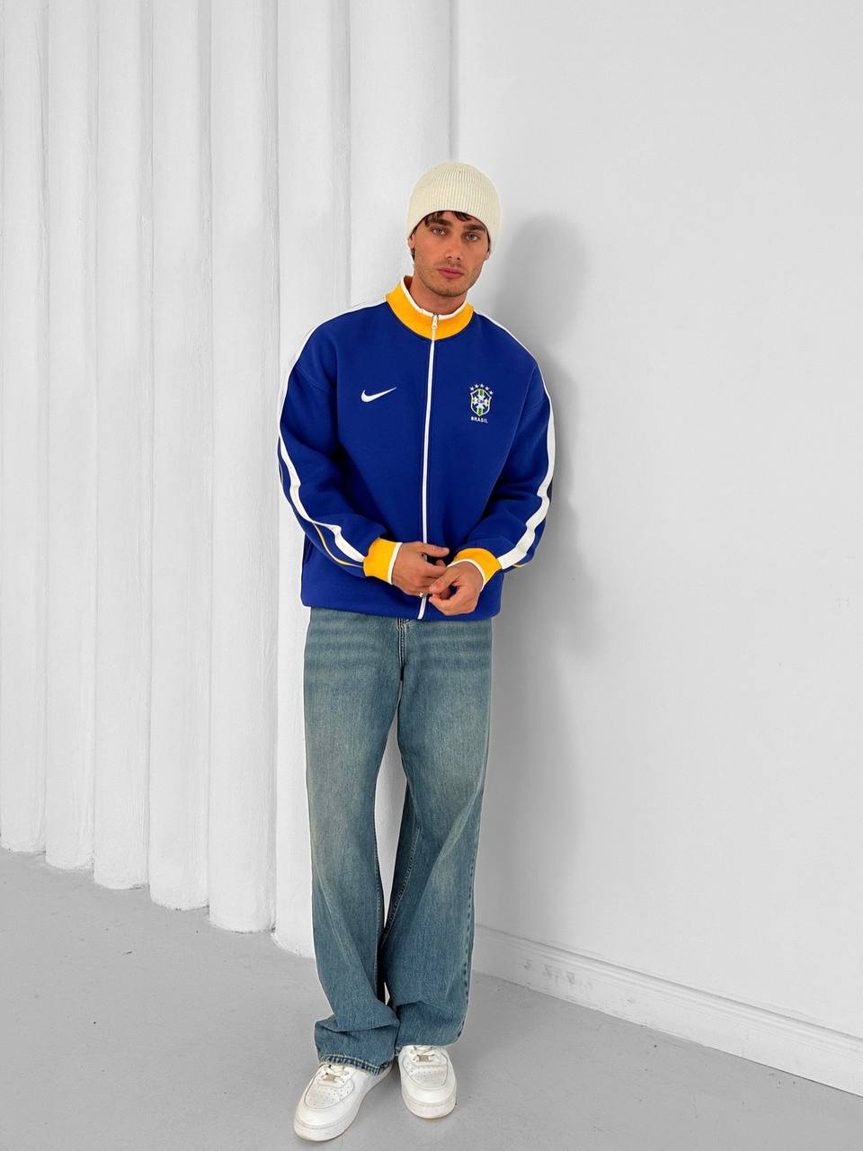 Brazil Football Retro Track Jacket