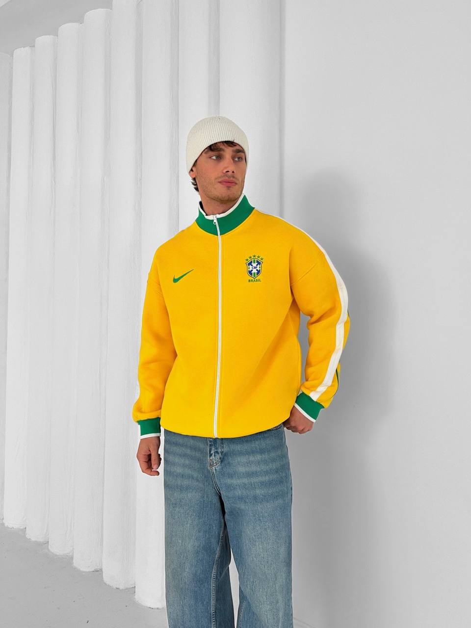 Brazil Football Retro Track Jacket