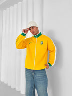 Brazil Football Retro Track Jacket