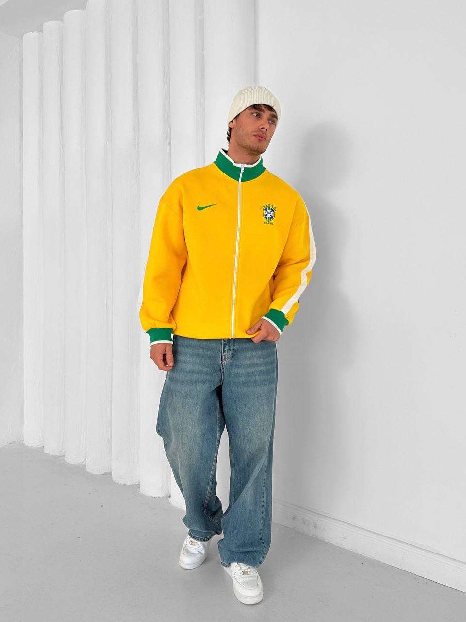 Brazil Football Retro Track Jacket
