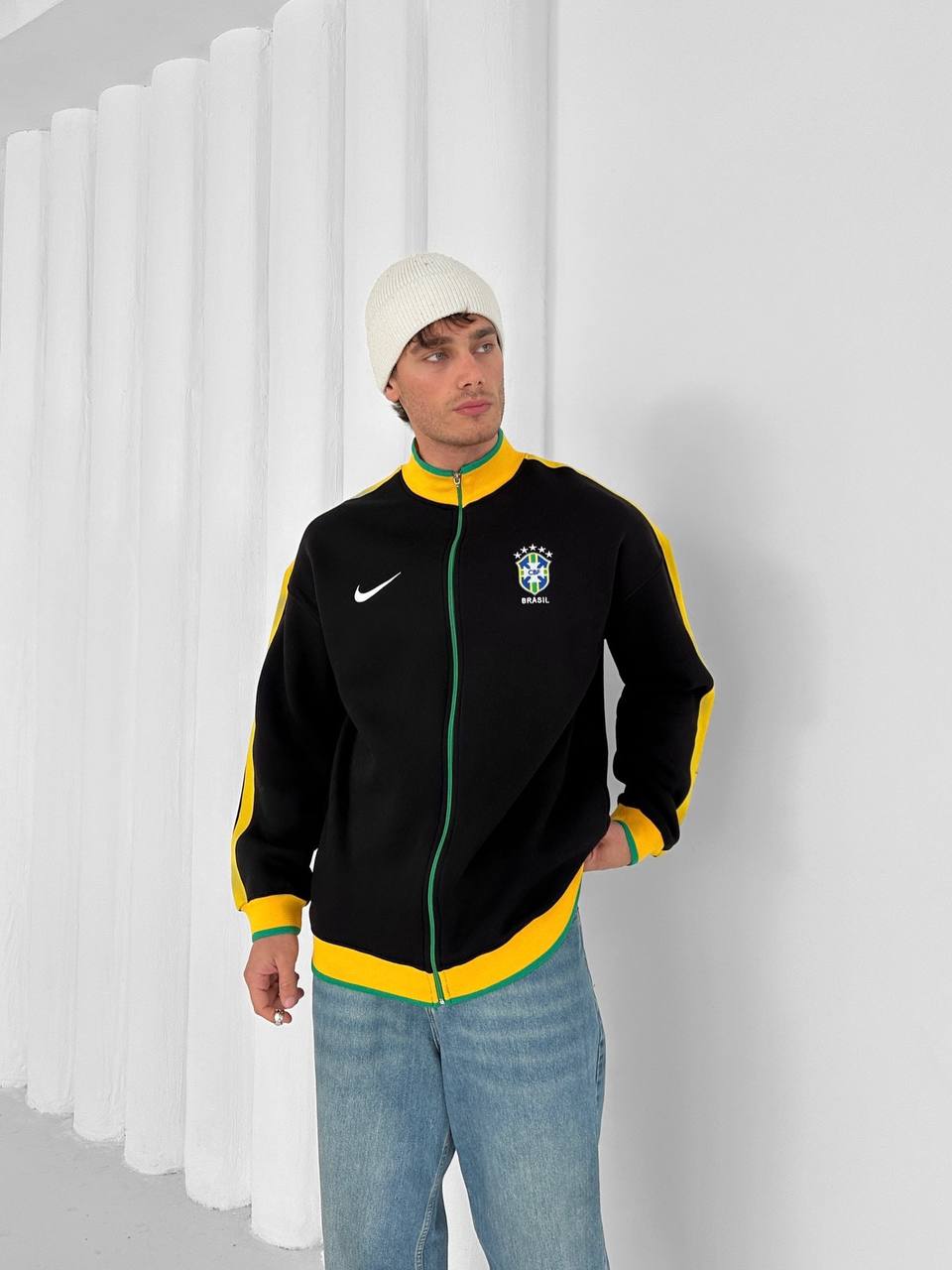Brazil Football Retro Track Jacket