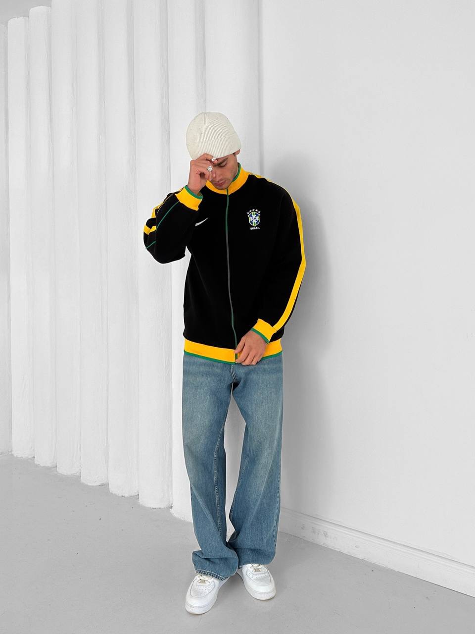 Brazil Football Retro Track Jacket