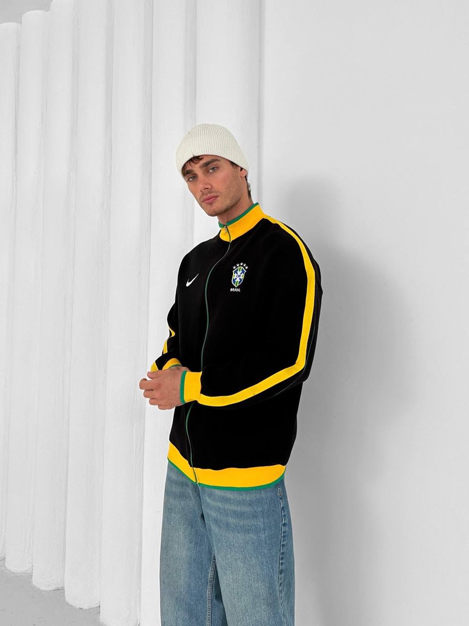 Brazil Football Retro Track Jacket