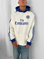 Chelsea FC "Fly Emirates" Retro Hoodie – Oversized Blokecore Football Sweatshirt