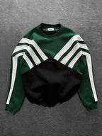 90s Color-Block Crewneck Sweatshirt